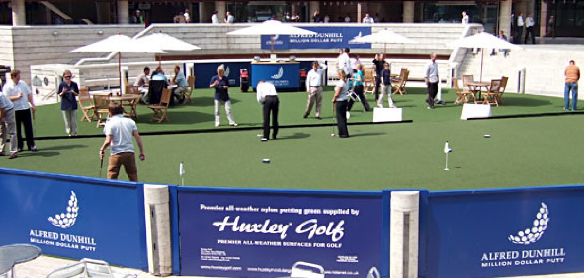 Huxley Golf Provides Putting Green For Alfred Dunhill Million Dollar Putt